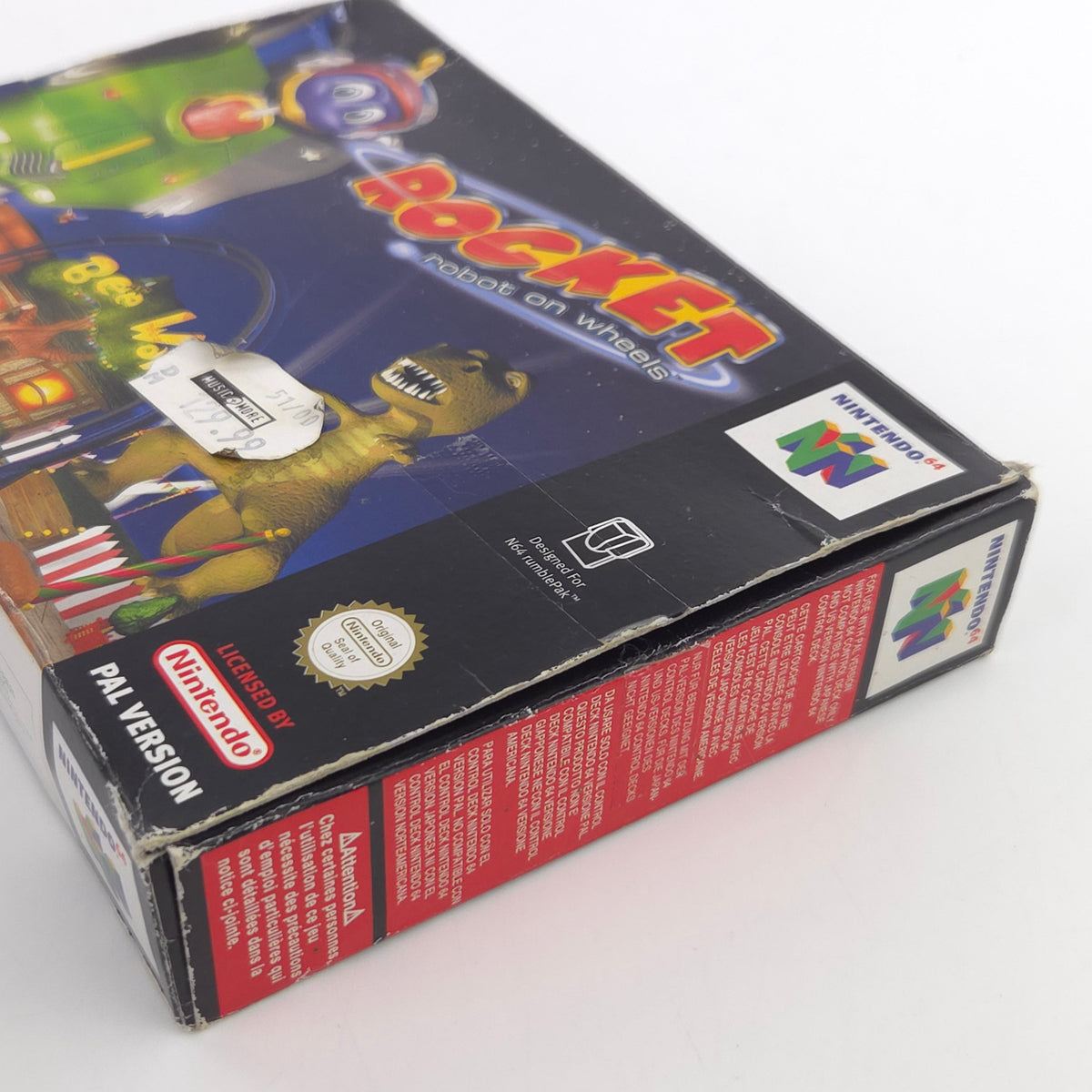 Nintendo 64 Spiel Rocket Robot on Wheels N64 OVP PAL EUR
