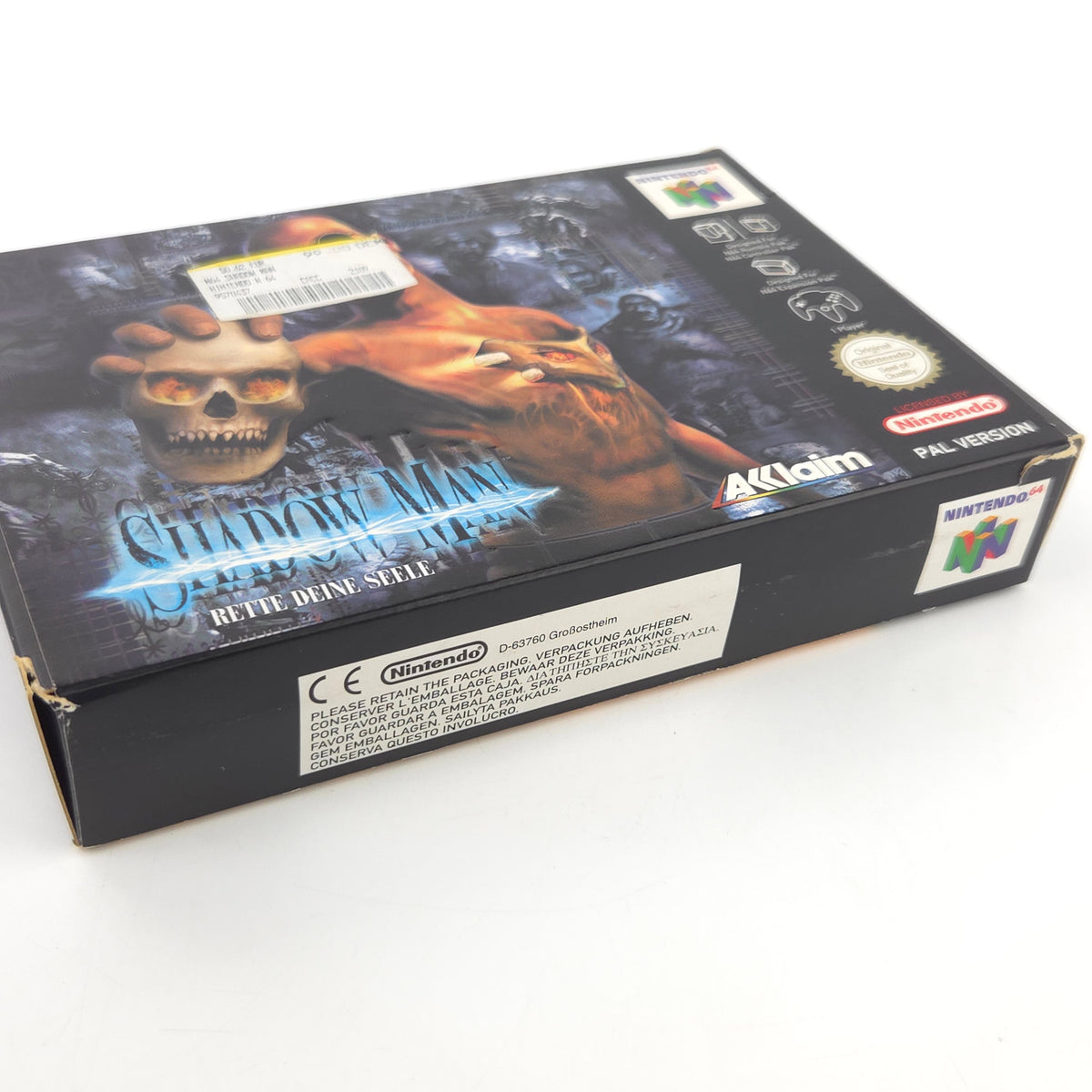 Nintendo 64 Spiel Shadow Man OVP PAL