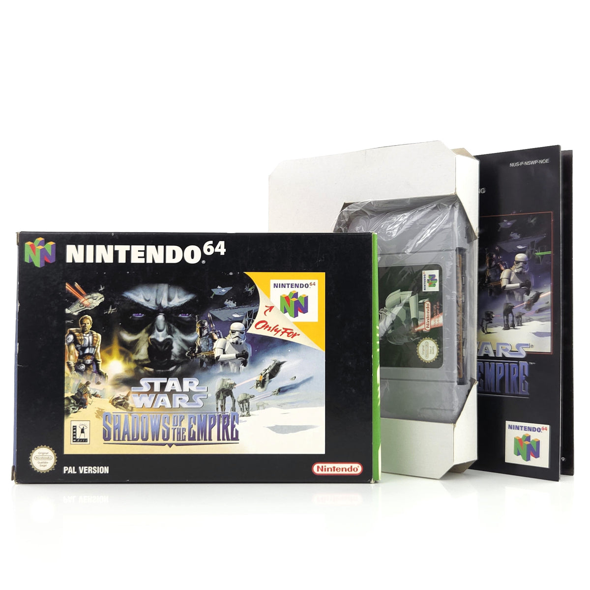 Nintendo 64 Spiel Star Wars Shadows of the Empire OVP PAL