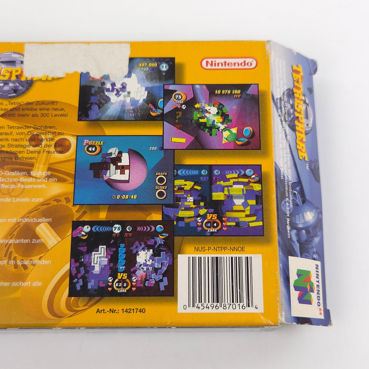 Nintendo 64 Spiel – Tetrisphere (N64 OVP PAL)