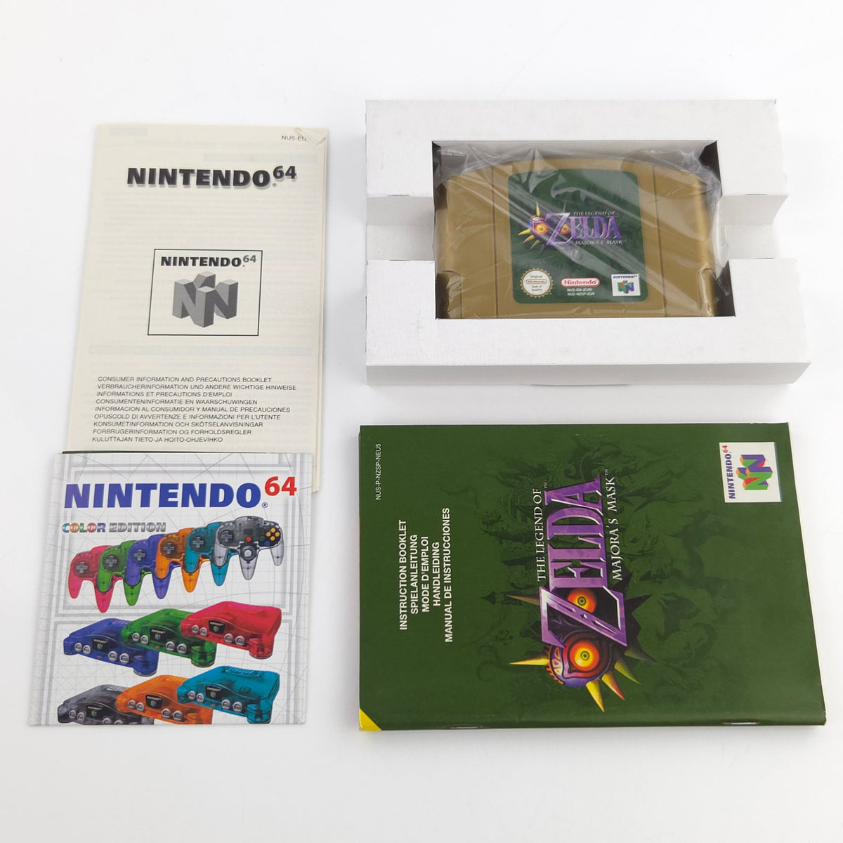Nintendo 64 Spiel Legend of Zelda Majoras Mask N64 OVP CIB