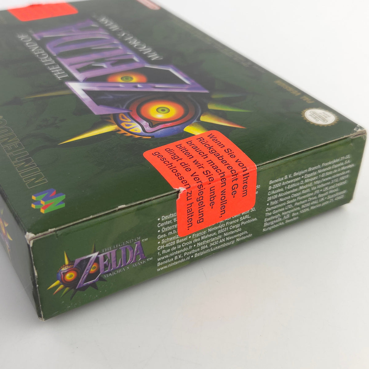 Nintendo 64 Spiel Legend of Zelda Majoras Mask N64 OVP CIB