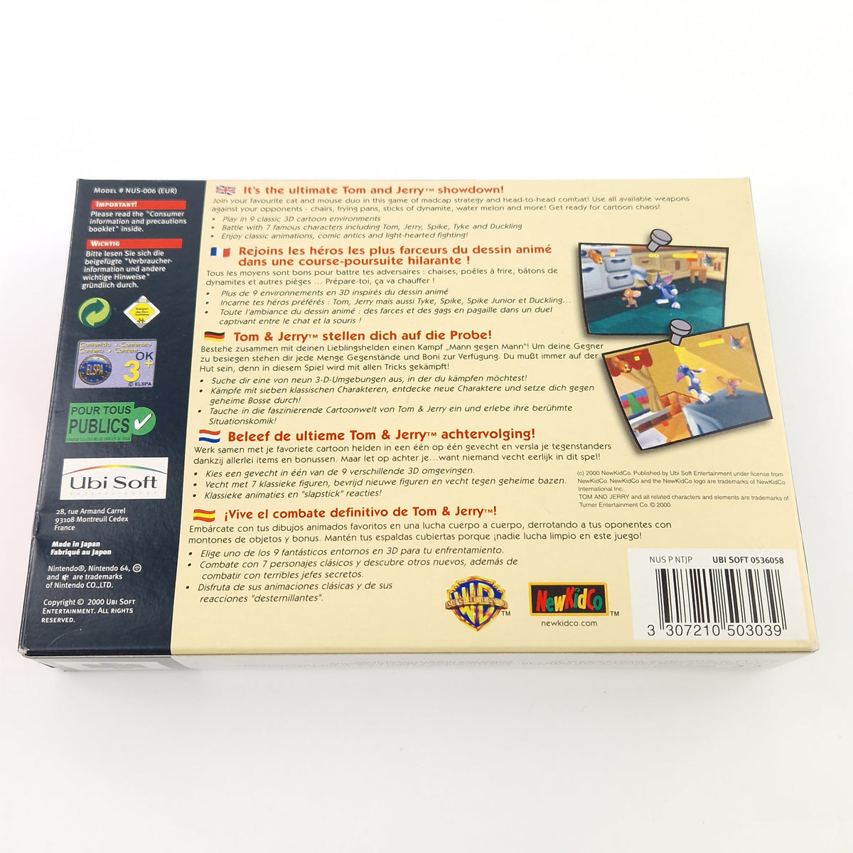 Nintendo 64 Spiel – Tom and Jerry Fists of Furry OVP N64