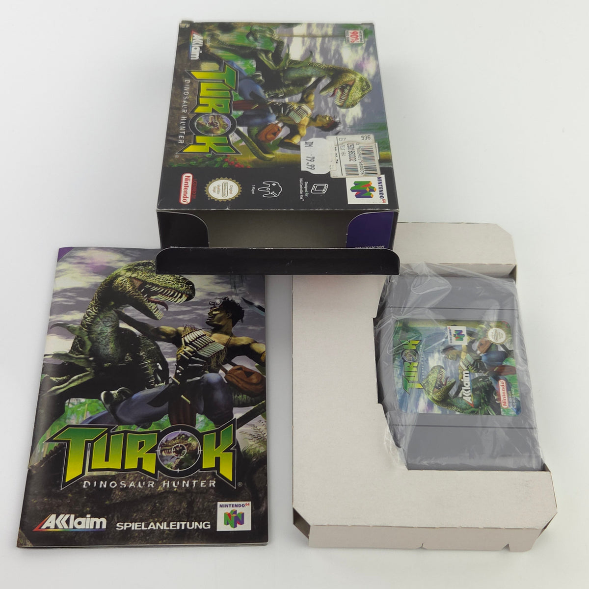 N64 Spiel Turok Dinosaur Hunter Komplett OVP PAL DE