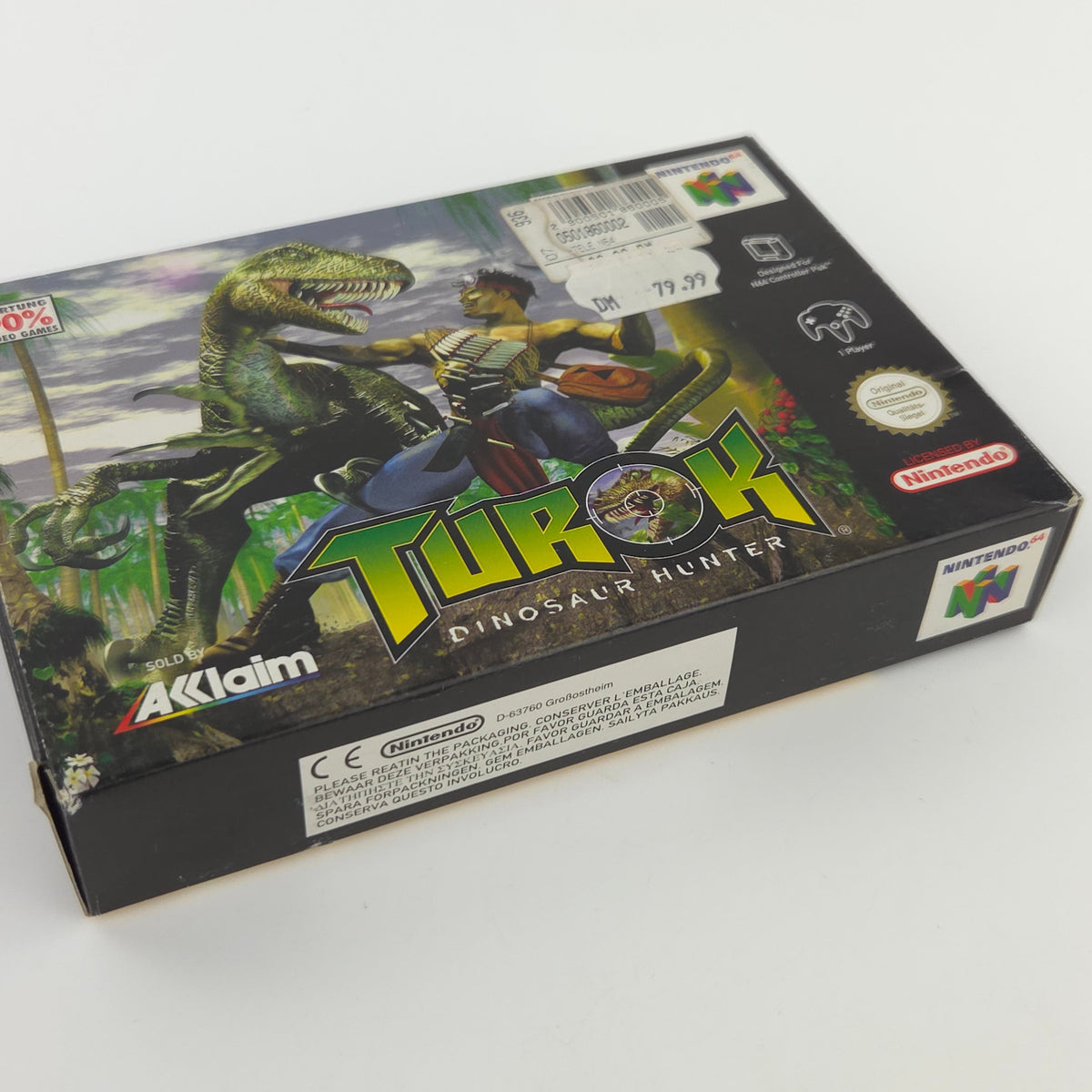 N64 Spiel Turok Dinosaur Hunter Komplett OVP PAL DE