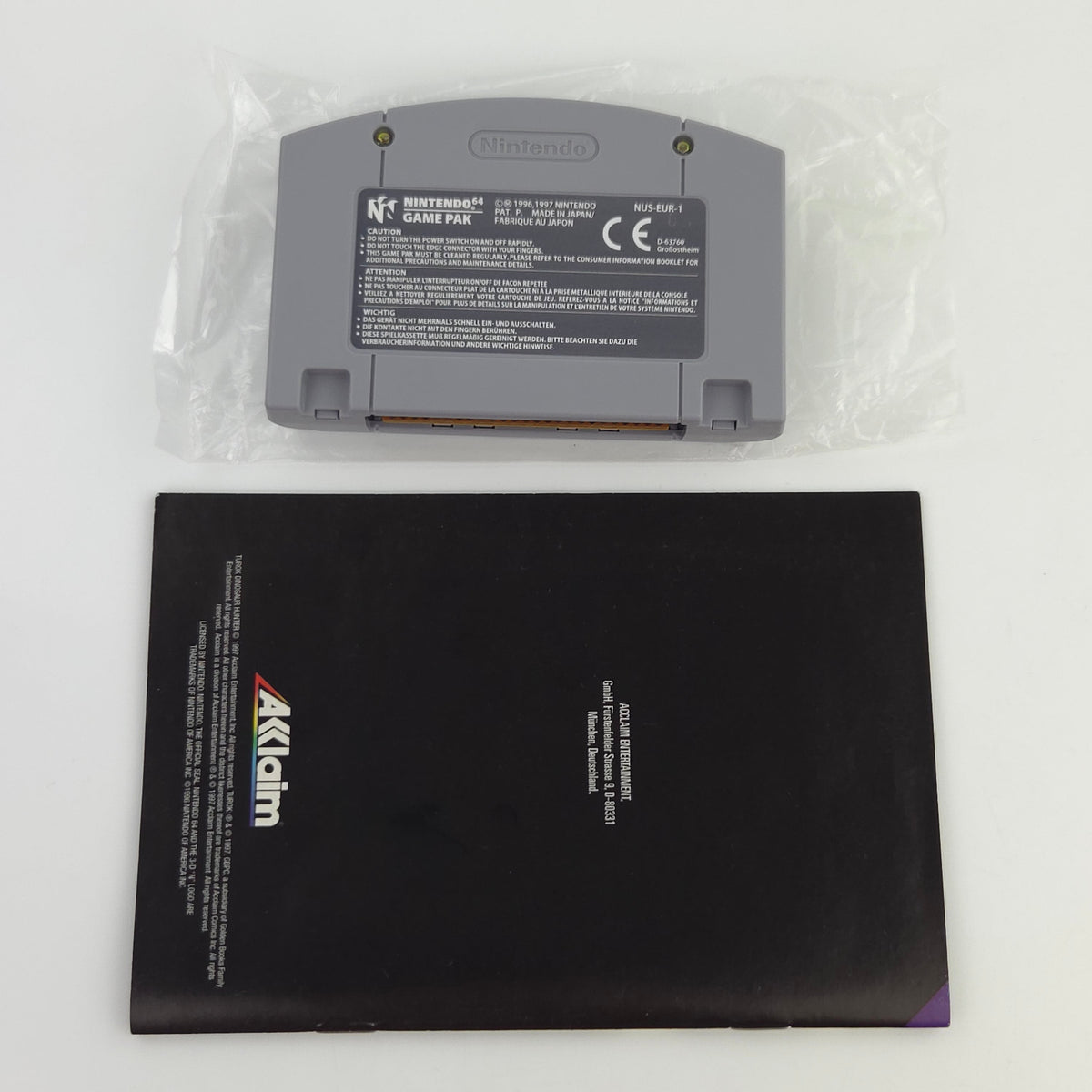 N64 Spiel Turok Dinosaur Hunter Komplett OVP PAL DE