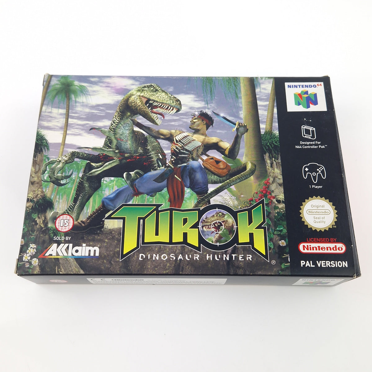 Nintendo 64 Spiel – Turok Dinosaur Hunter OVP PAL