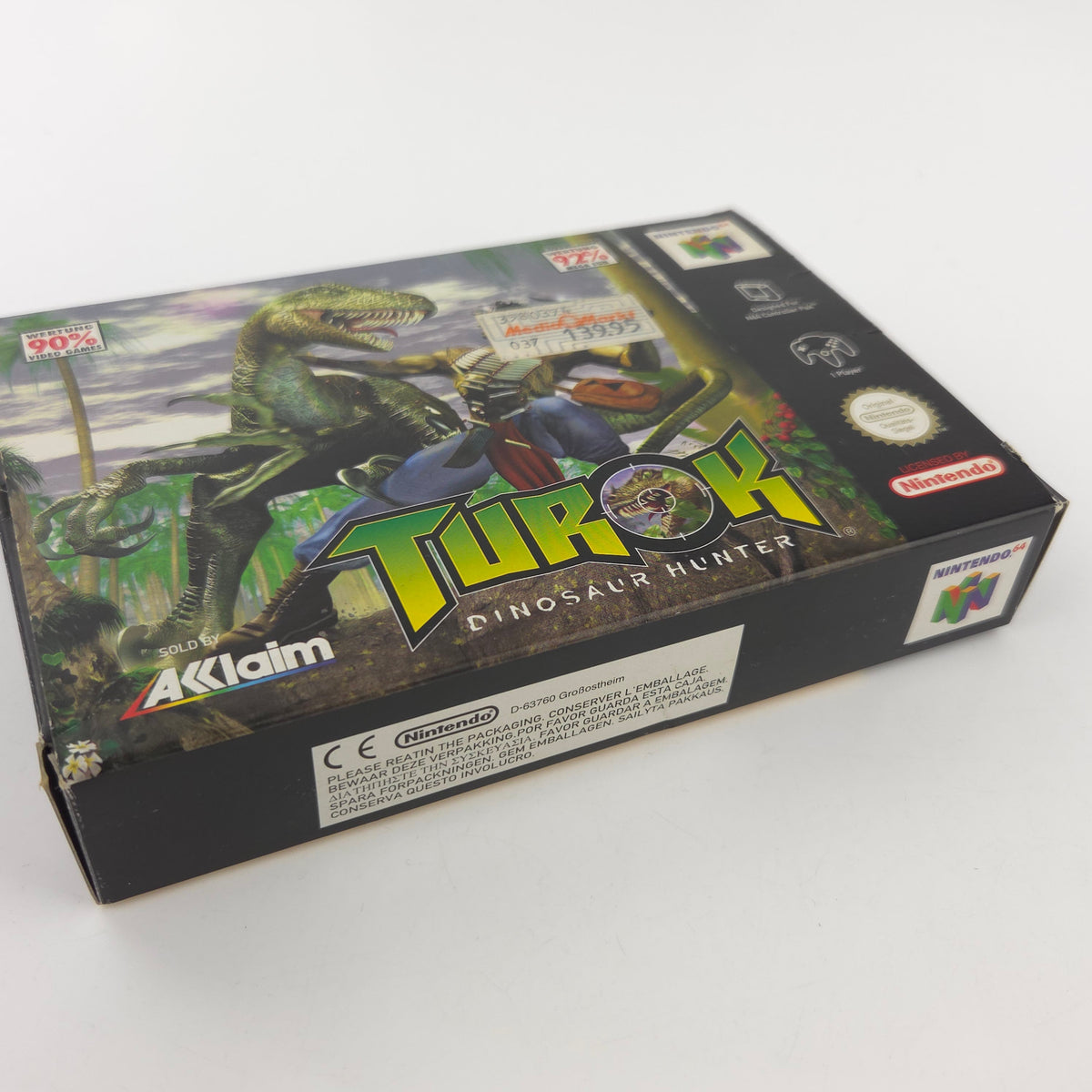 Nintendo 64 Spiel Turok Dinosaur Hunter OVP PAL
