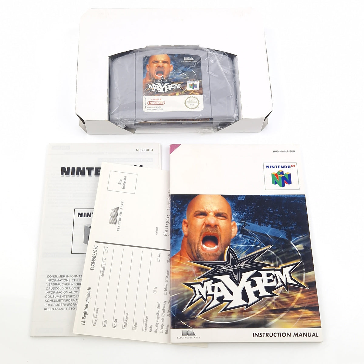 Nintendo 64 Spiel – WCW World Championship Mayhem OVP PAL