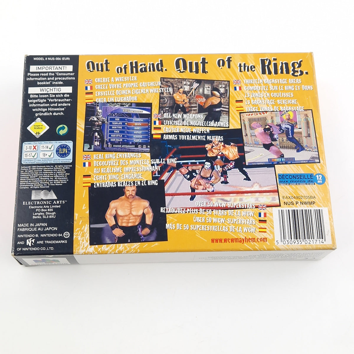 Nintendo 64 Spiel – WCW World Championship Mayhem OVP PAL