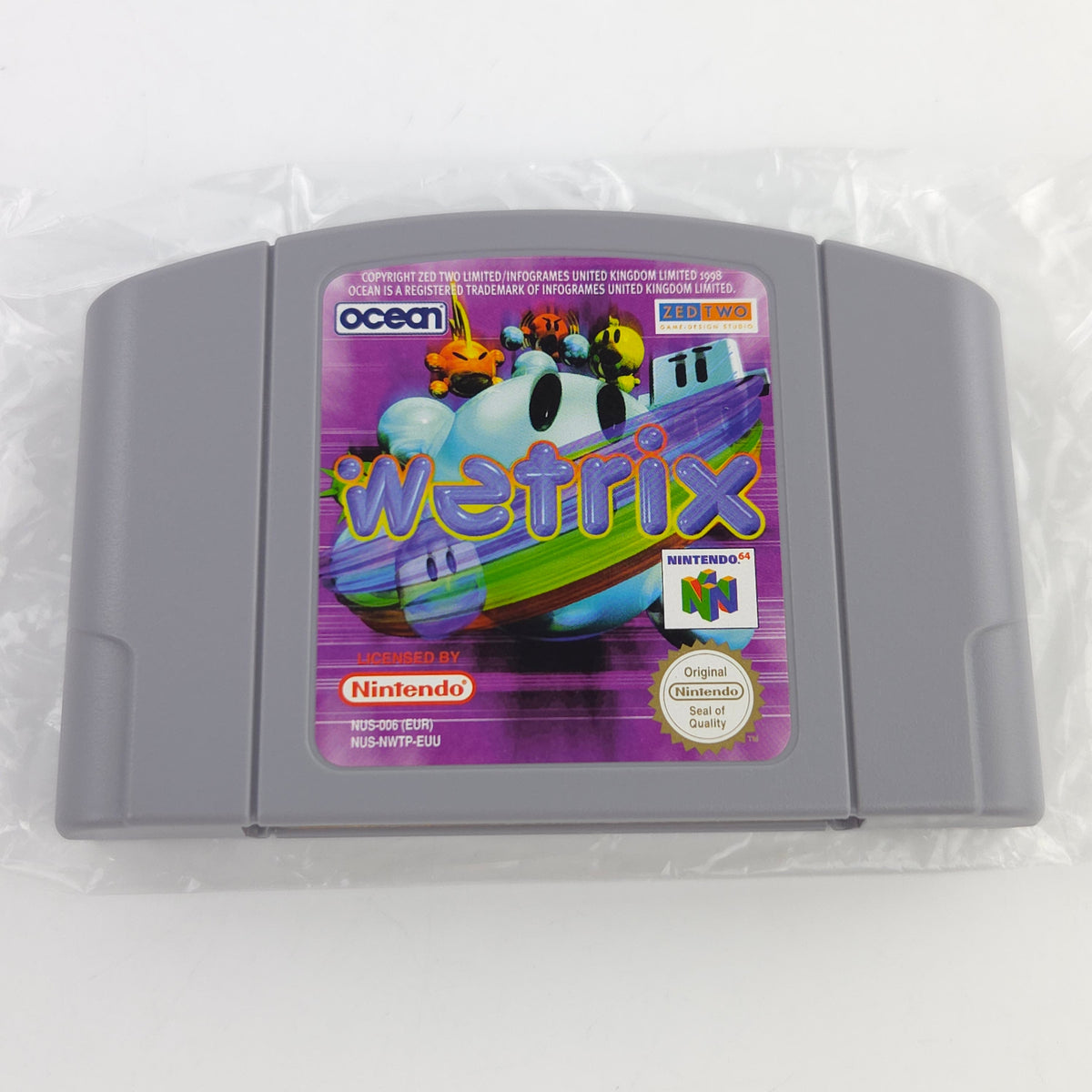 Nintendo 64 Spiel Wetrix N64 OVP CIB PAL EUR Ocean
