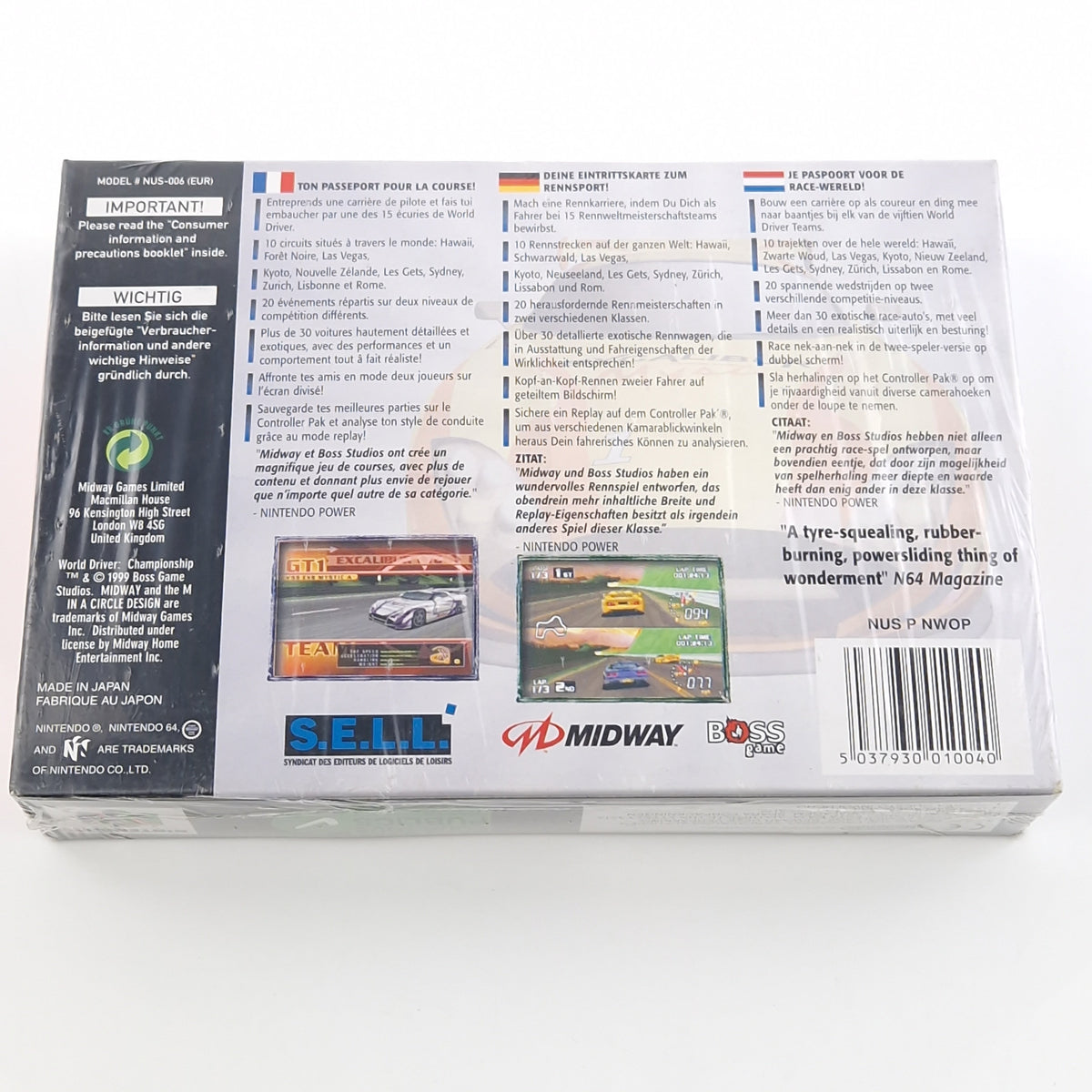 Nintendo 64 Spiel – World Driver Championship (N64 Neu)