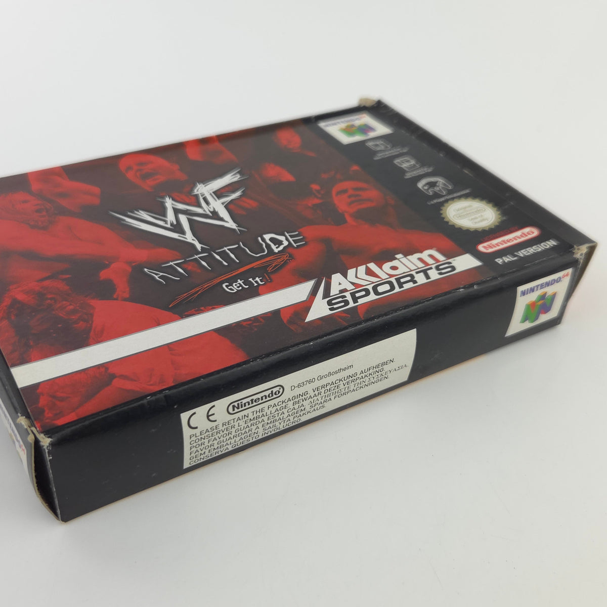 Nintendo 64 Spiel WWF Attitude Get it N64 Modul OVP PAL