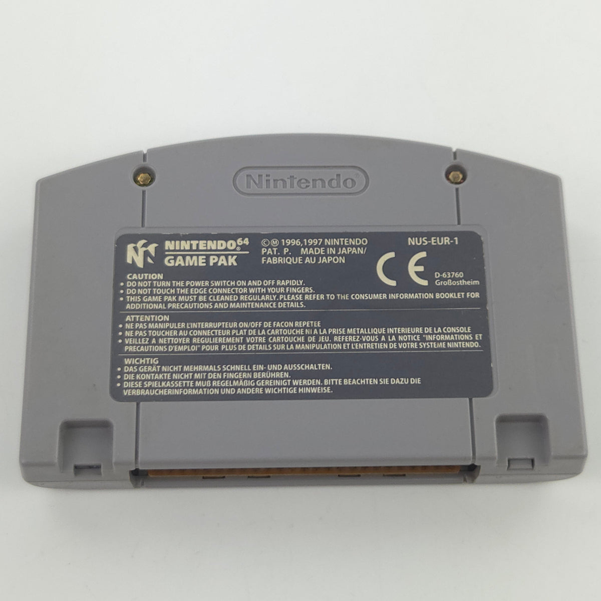 Nintendo 64 Spiel WWF No Mercy EUR Modul Gebraucht
