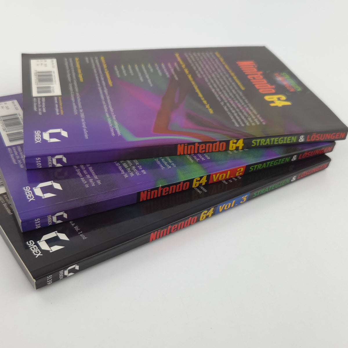 N64 Buch Nintendo 64 Strategien Lösungen Vol. 1-3 Sybex