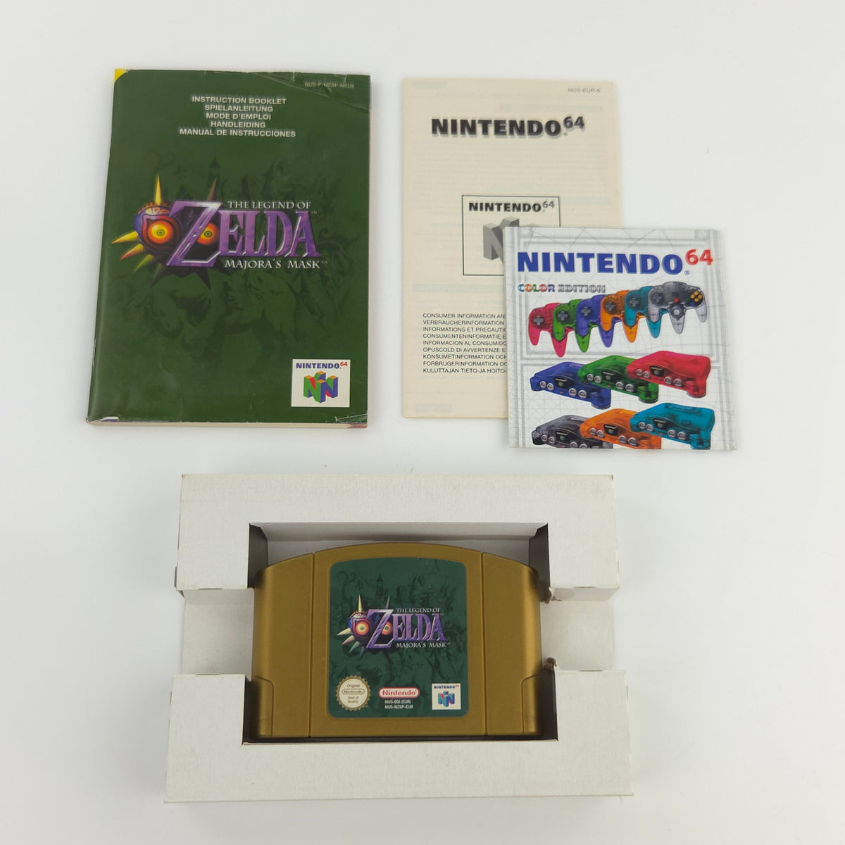 Nintendo 64 Spiel Zelda Majoras Mask N64 Modul OVP CIB PAL