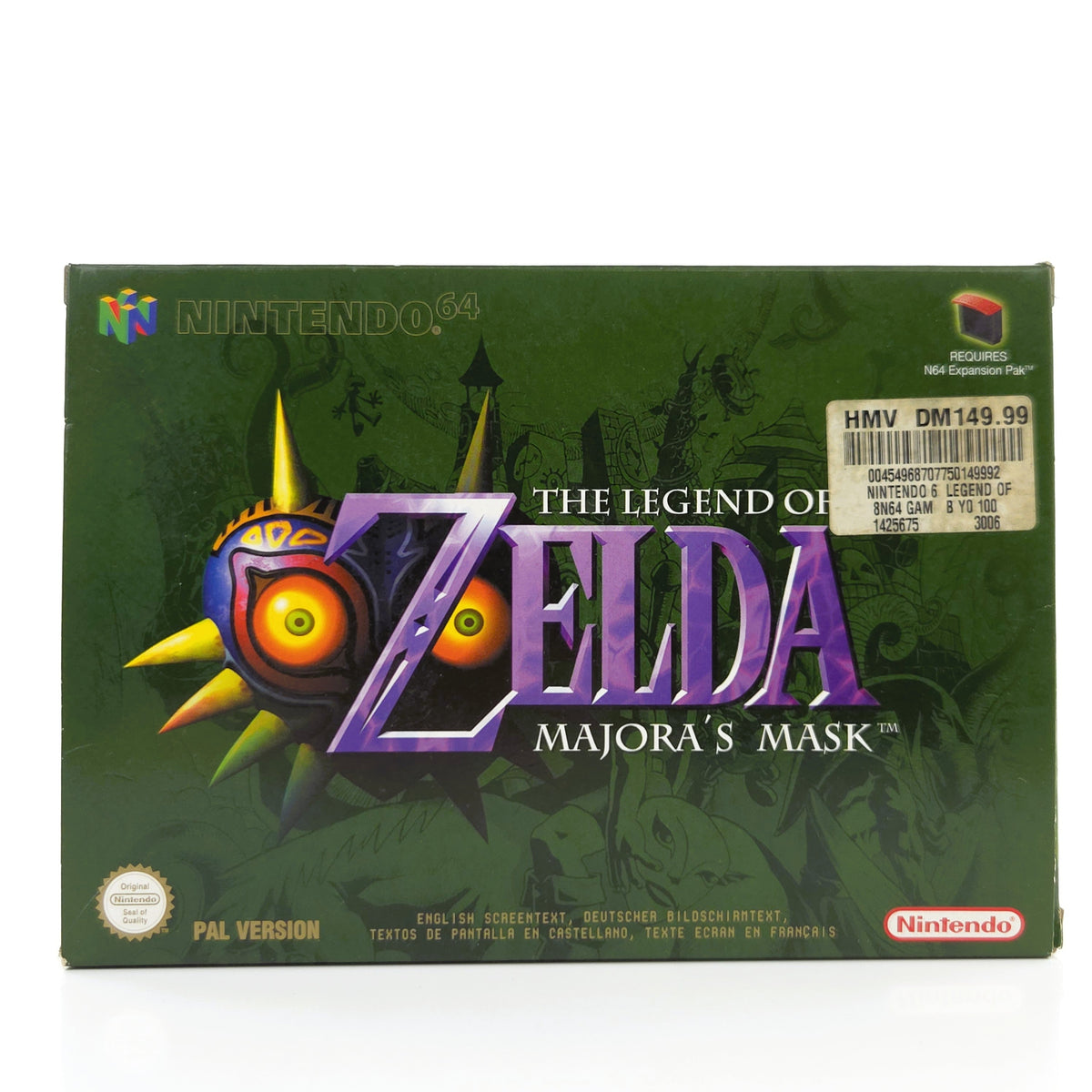Nintendo 64 Spiel Zelda Majoras Mask N64 Modul OVP CIB PAL