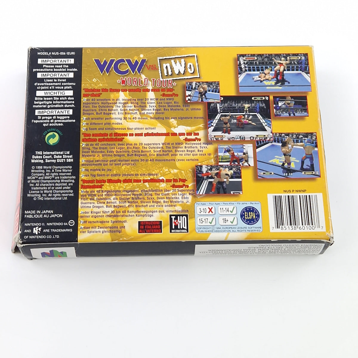 Nintendo 64 Spiel – WCW vs NWO World Tour (N64 PAL OVP)