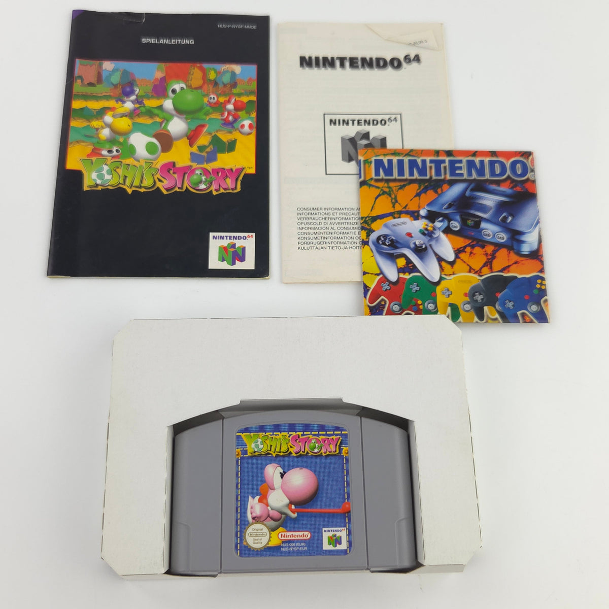 Nintendo 64 Spiel Yoshi´s Story N64 Modul Anleitung OVP