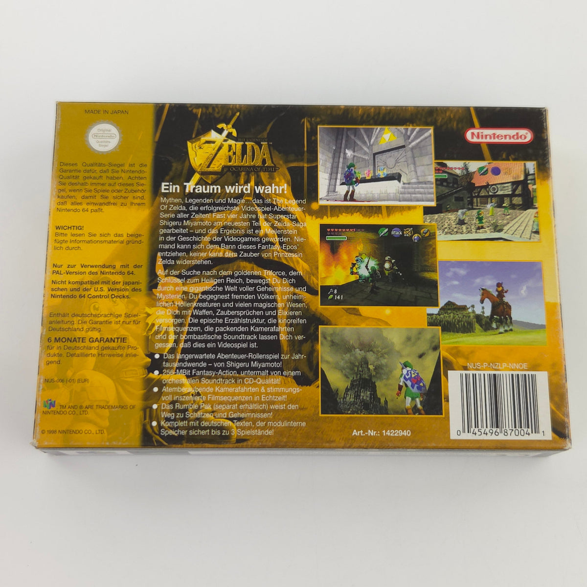 Nintendo 64 Spiel Zelda Ocarina Majora Mask Berater N64