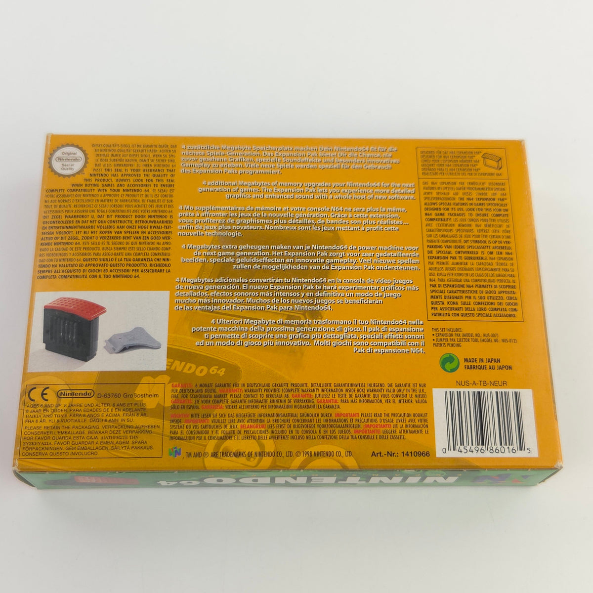 Nintendo 64 Zubehör Expansion Pak RAM Erweiterung OVP PAL