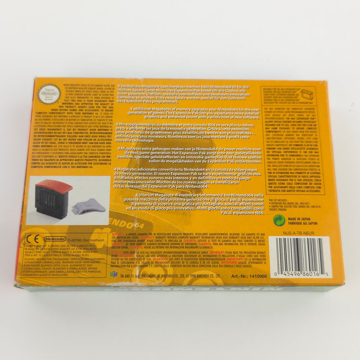 N64 Zubehör Expansion Pak RAM Erweiterung in OVP