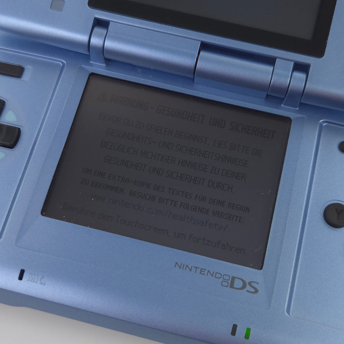 Nintendo DS Konsole Hellblau 1 Gen mit Tasche