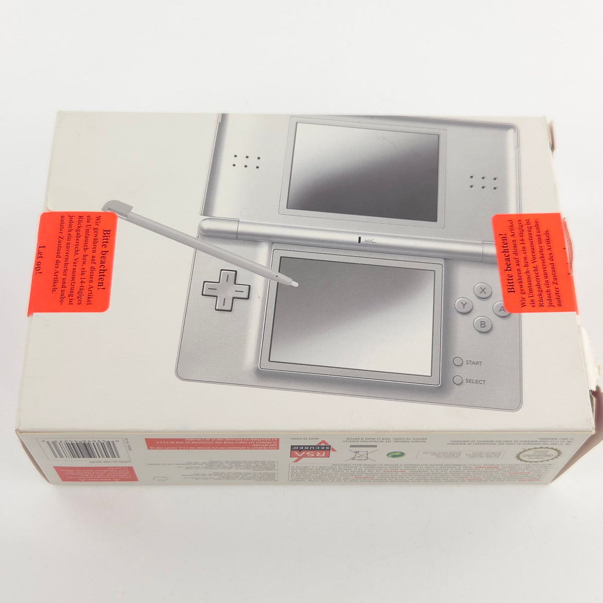 Nintendo DS Lite Konsole Silber Silver OVP PAL EUR