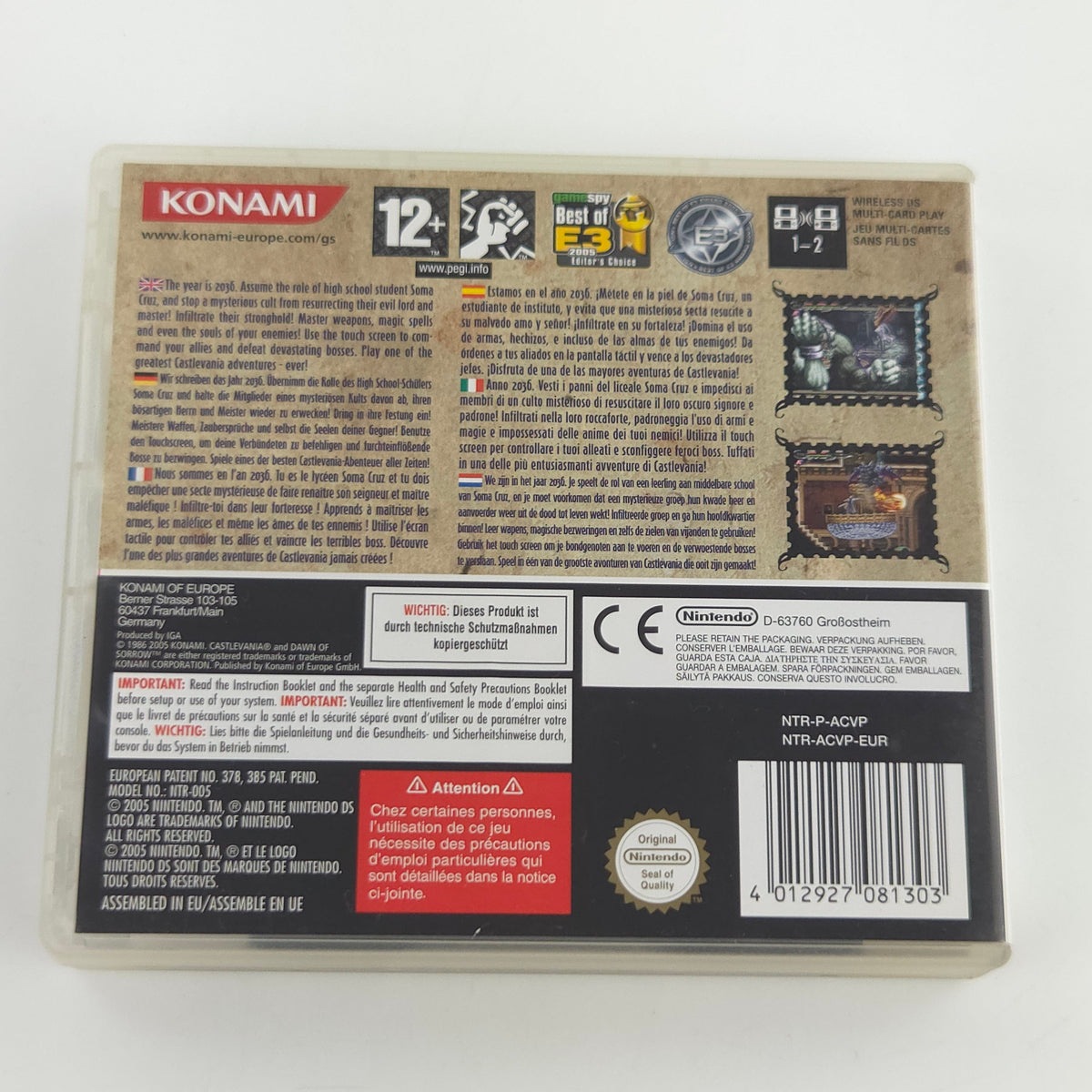 Nintendo DS Spiel Castlevania Dawn of Sorrow OVP