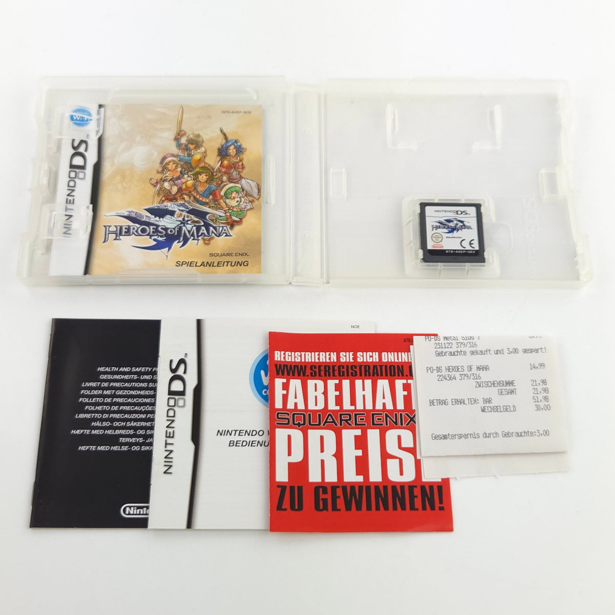 Nintendo DS Spiel Heroes of Mana PAL OVP