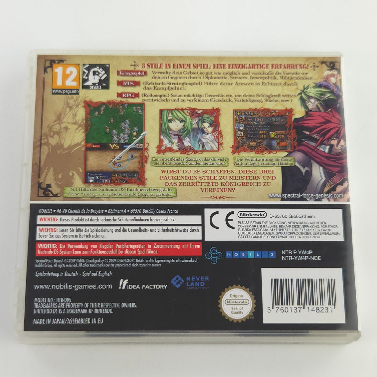 Nintendo DS Spiel Spectral Force Genesis OVP