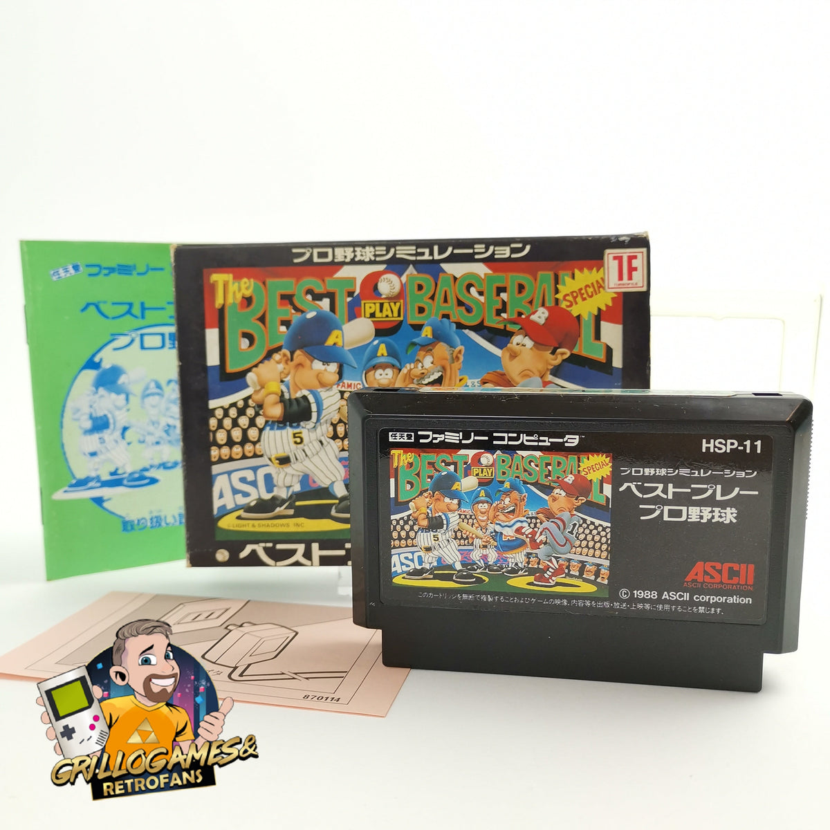 Nintendo Famicom Spiel – Best Play Baseball (OVP)