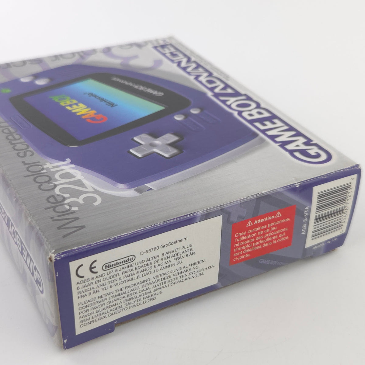 Game Boy Advance Konsole Lila Purple OVP PAL AGB-001