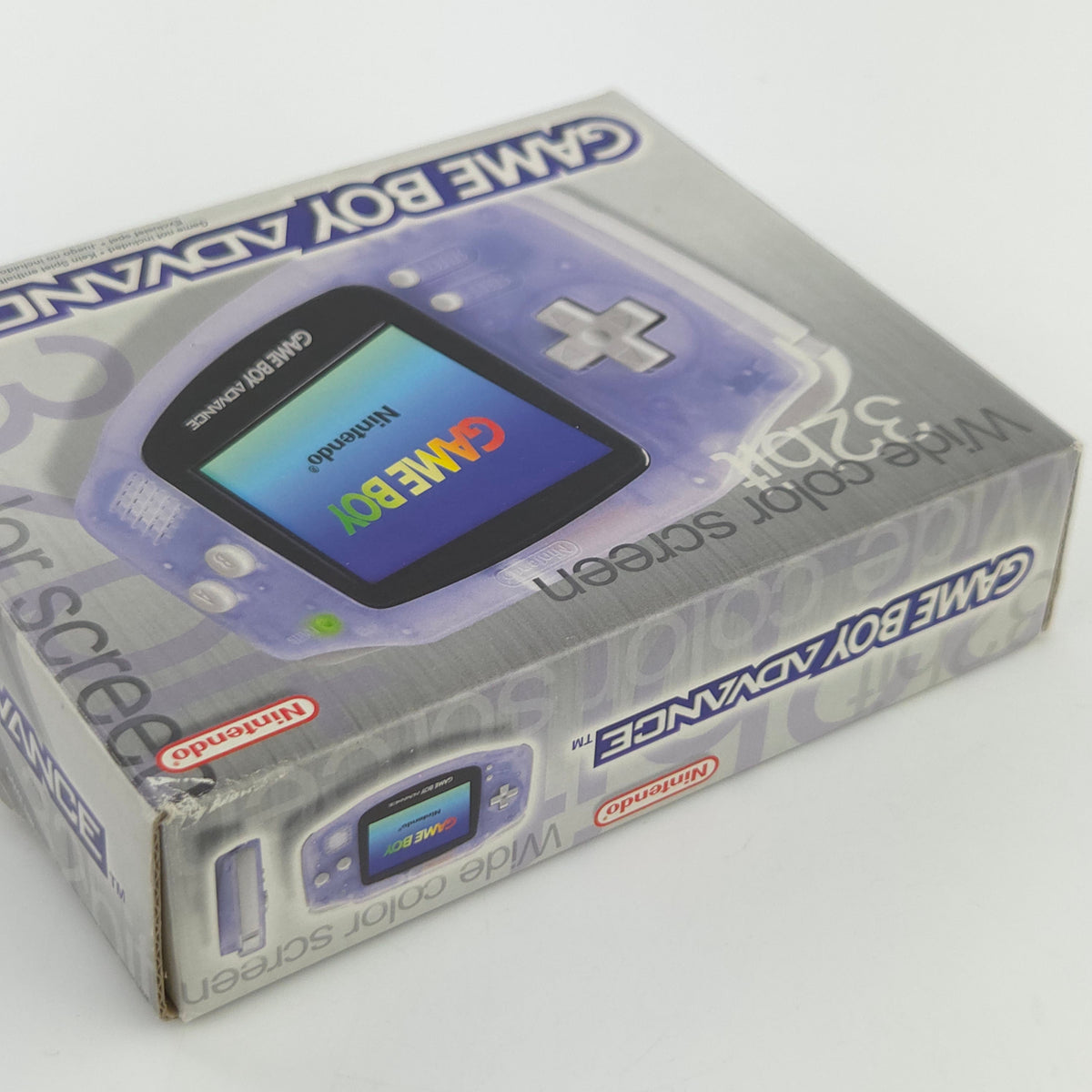 Game Boy Advance Konsole Transparent Blau OVP PAL AGB-001
