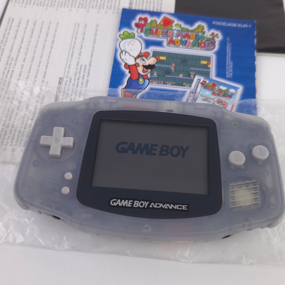 Game Boy Advance Konsole Transparent Blau OVP PAL AGB-001