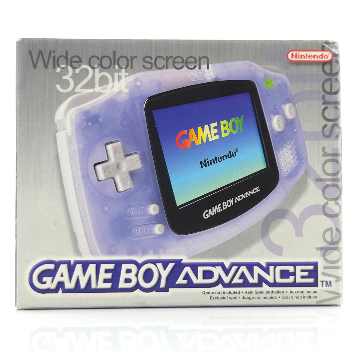Game Boy Advance Konsole Transparent Blau OVP PAL AGB-001