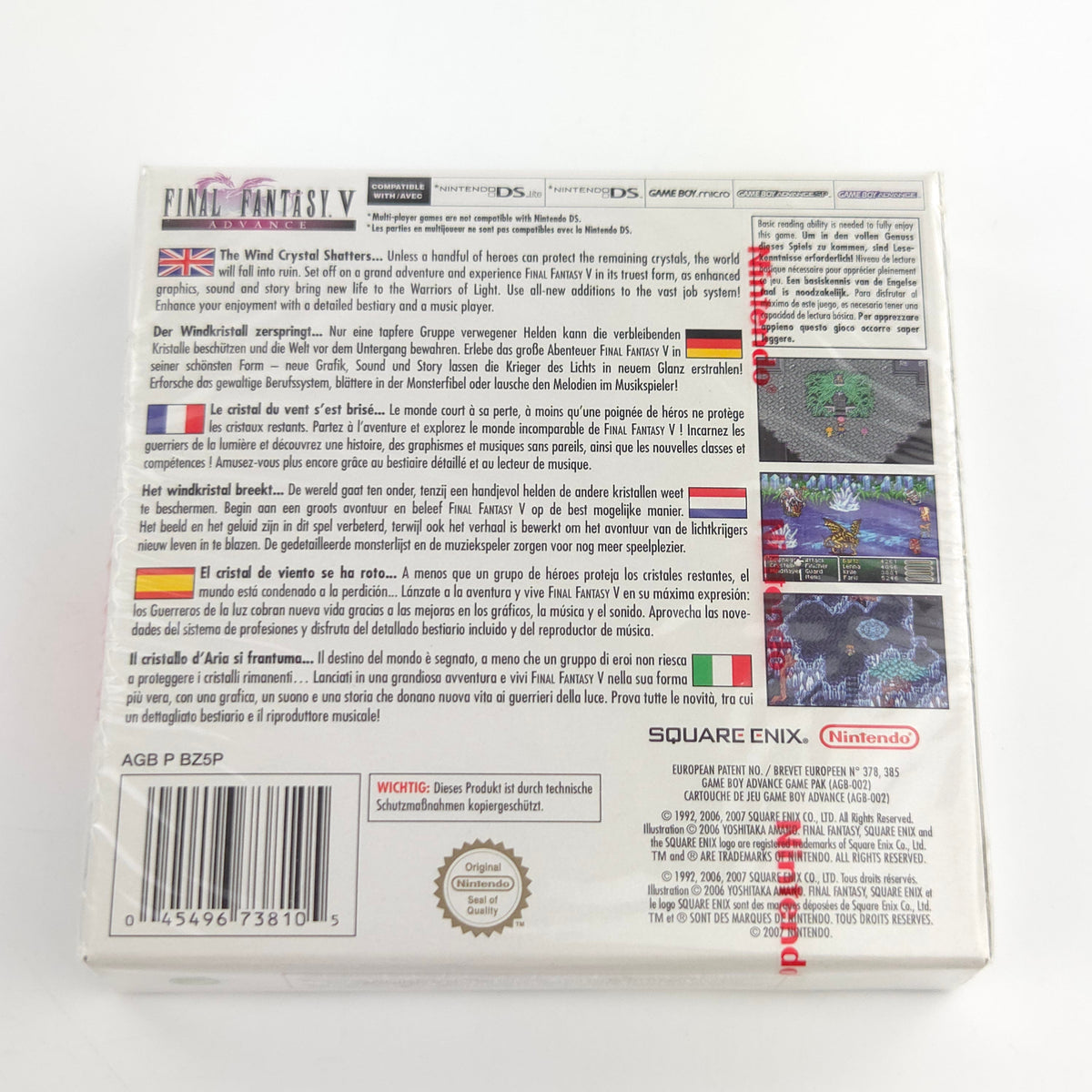 Game Boy Advance Spiel – Final Fantasy V Advance (Neu PAL)