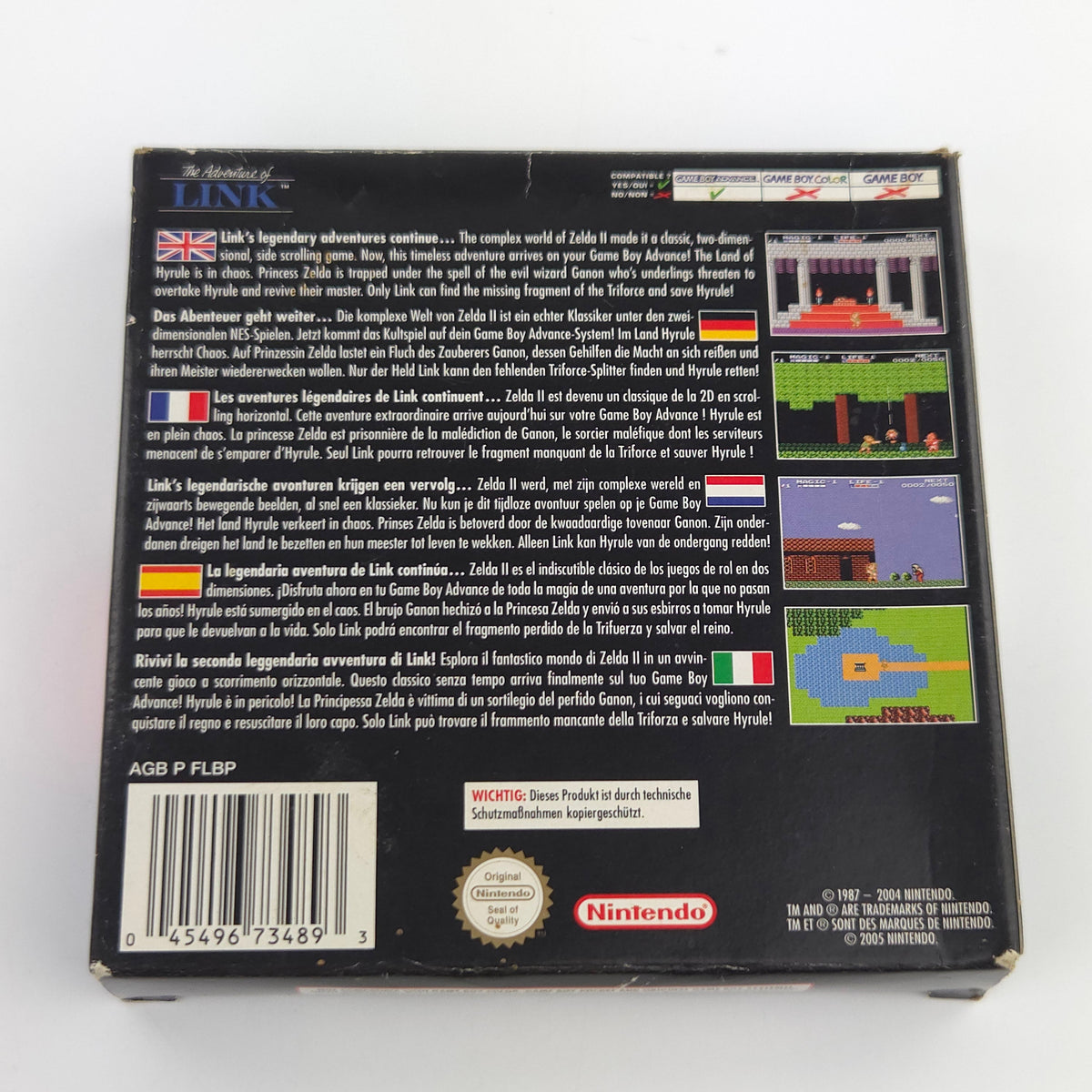 Game Boy Advance Spiel – Zelda II The Adventure of Link