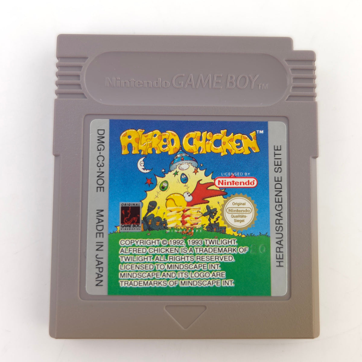 Nintendo Game Boy Spiel Alfred Chicken GB PAL NOE Hülle