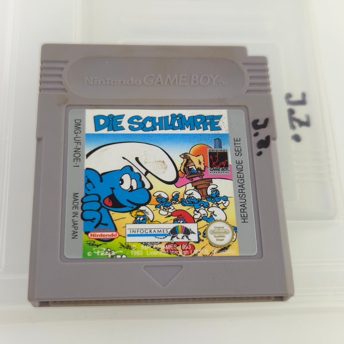 Nintendo Game Boy Spiel Die Schlümpfe GB OVP Poster PAL