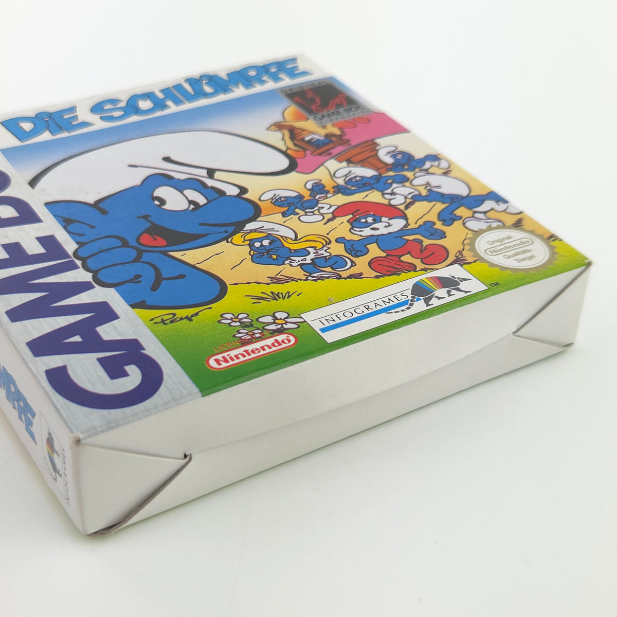 Nintendo Game Boy Spiel Die Schlümpfe GB OVP Poster PAL