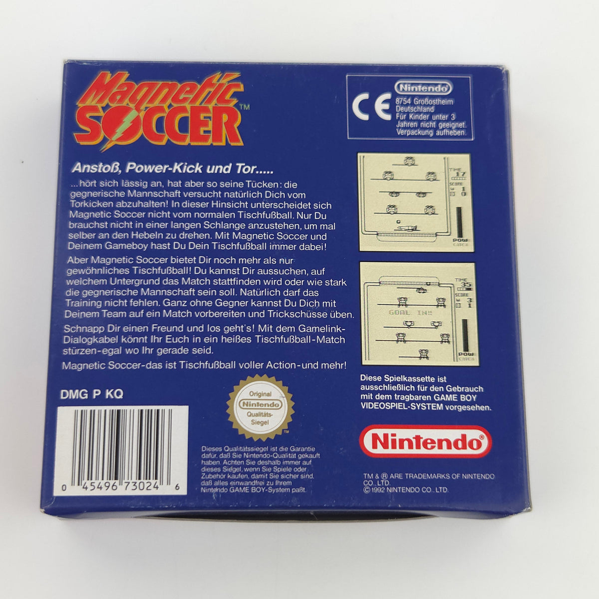 Game Boy Spiel Magnetic Soccer GB OVP PAL NOE