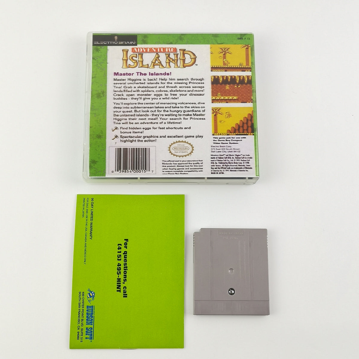 Nintendo Game Boy Classic Spiel: Adventure Island - Modul & Anleitung NTSC USA