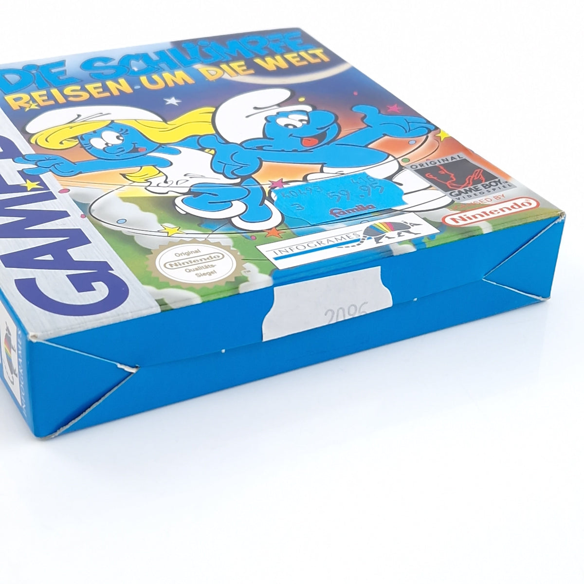 Nintendo Game Boy Spiel – Die Schlümpfe Reisen um die Welt OVP