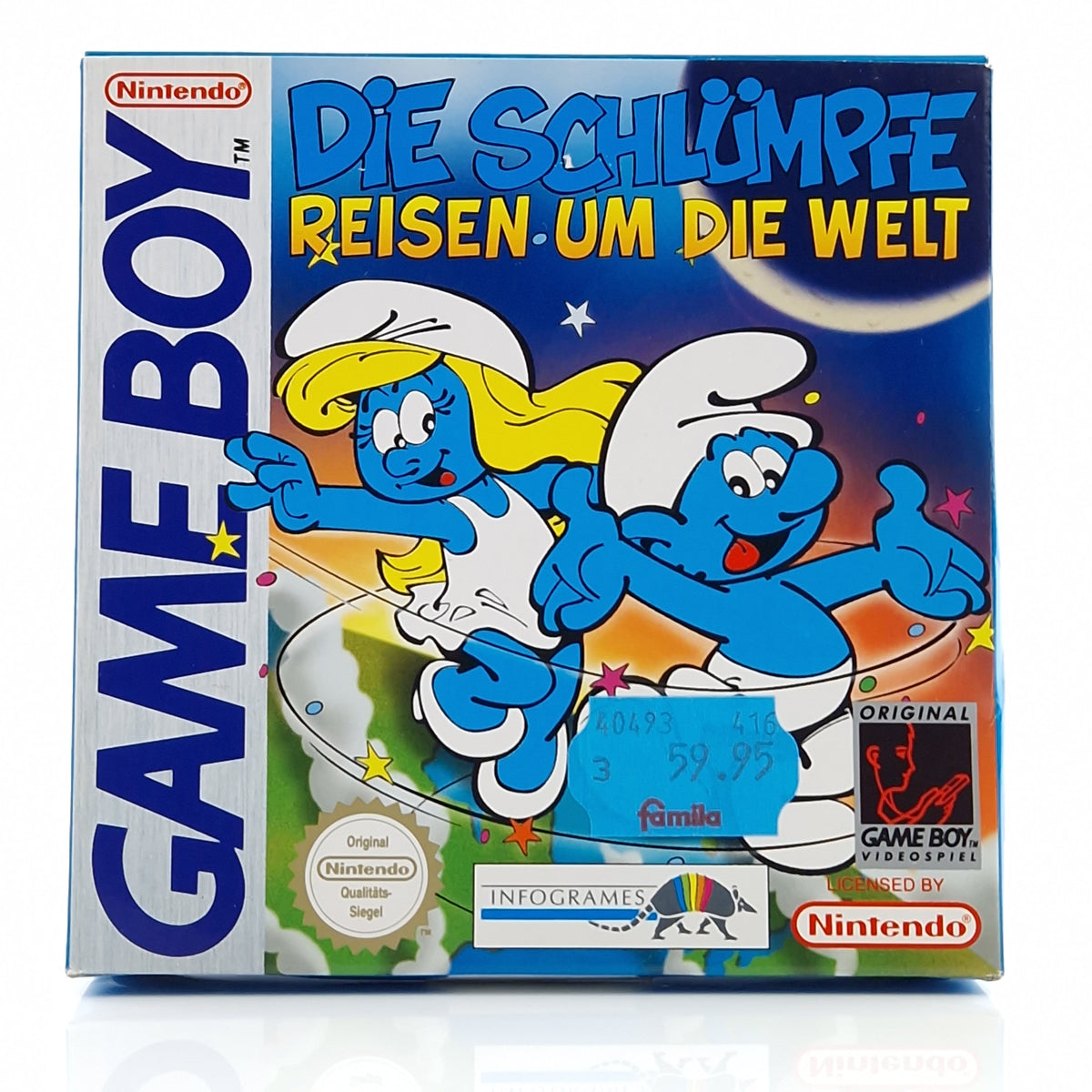 Nintendo Game Boy Spiel – Die Schlümpfe Reisen um die Welt OVP