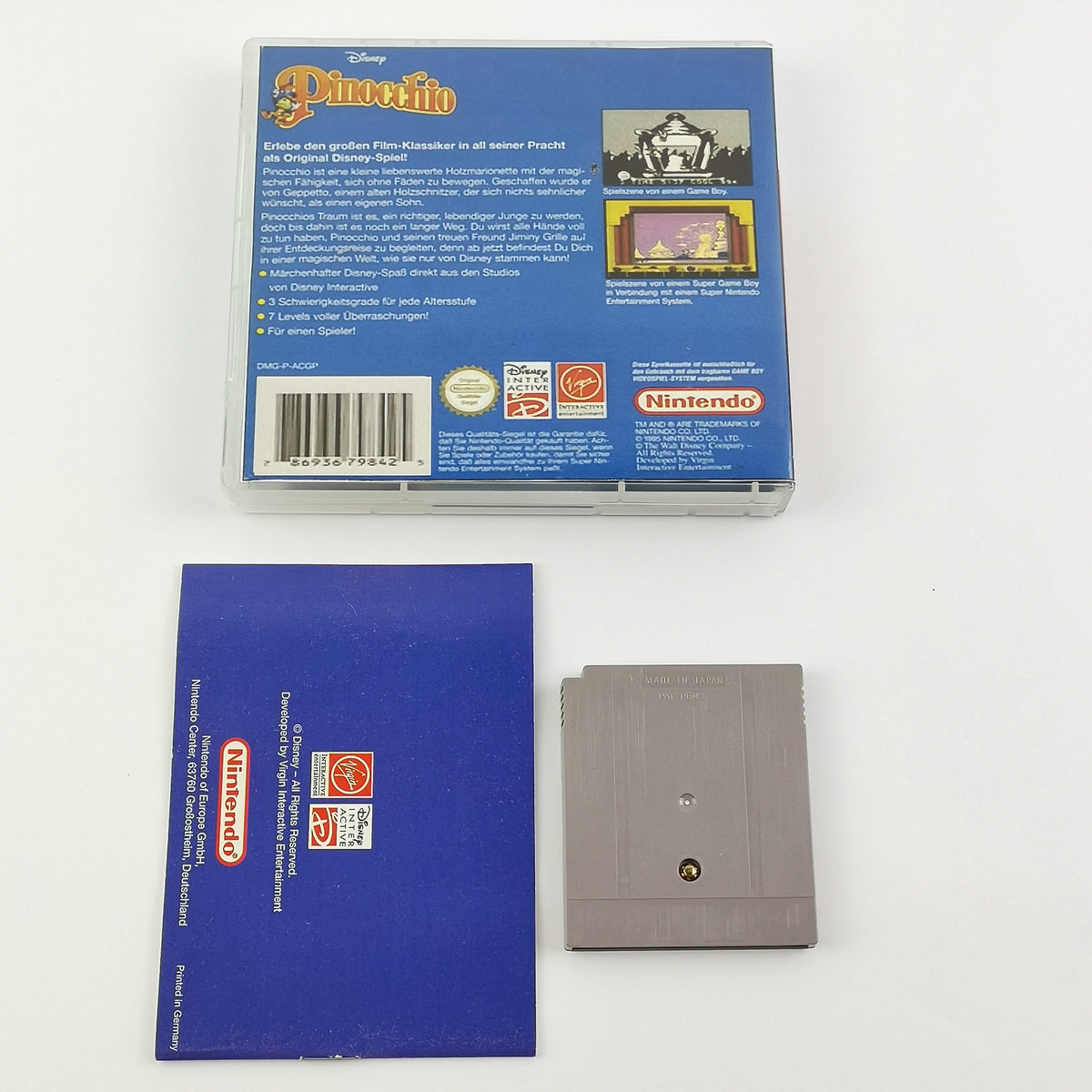 Nintendo Game Boy Spiel – Disneys Pinocchio PAL Modul