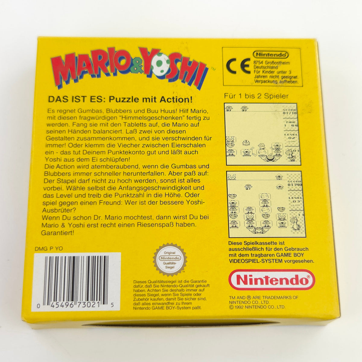 Game Boy Spiel – Mario & Yoshi (PAL OVP)