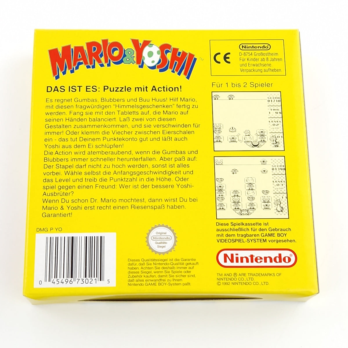 Nintendo Game Boy Spiel – Mario & Yoshi (OVP PAL)