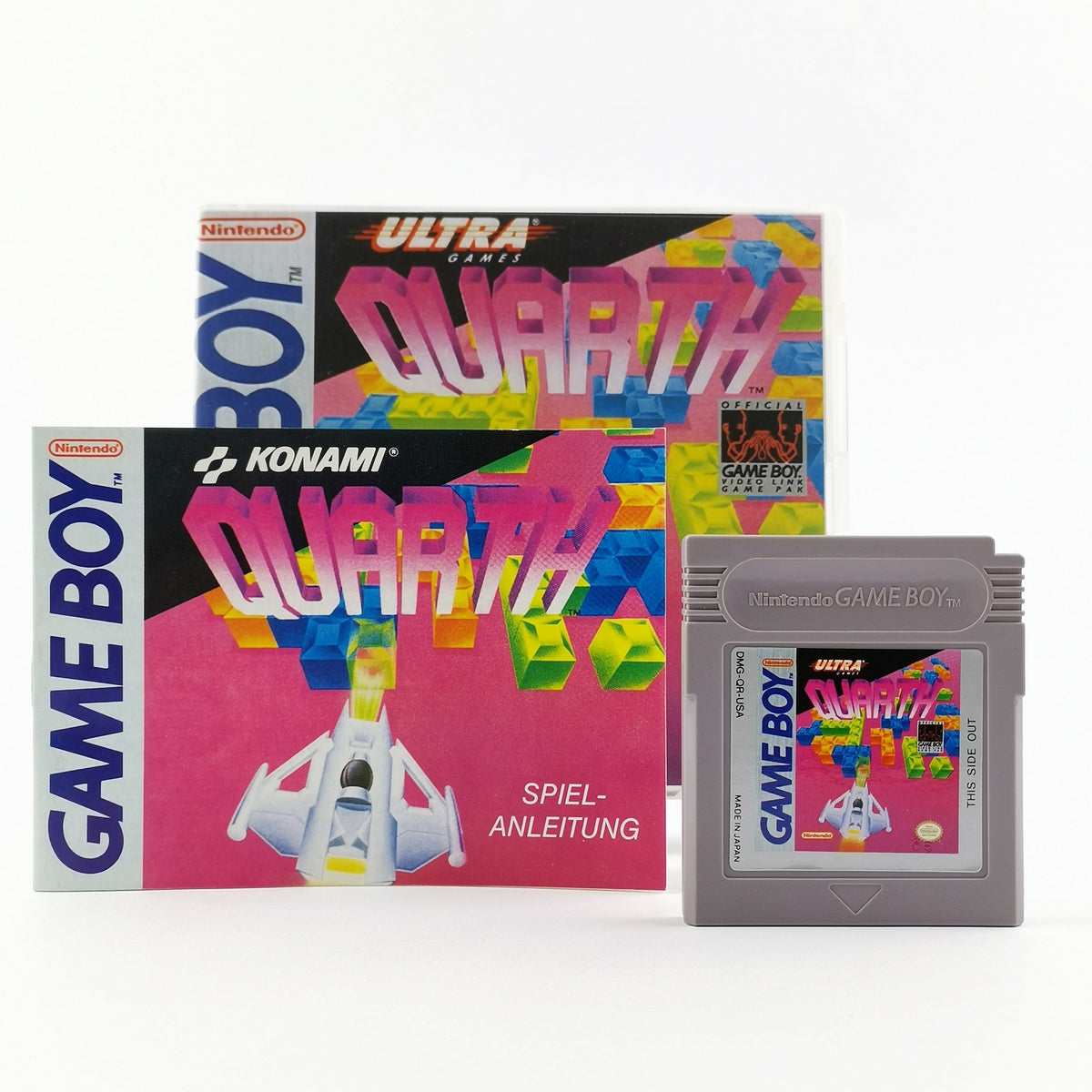 Nintendo Game Boy Classic Spiel: Quarth - Modul (USA) + Anleitung (deutsch)
