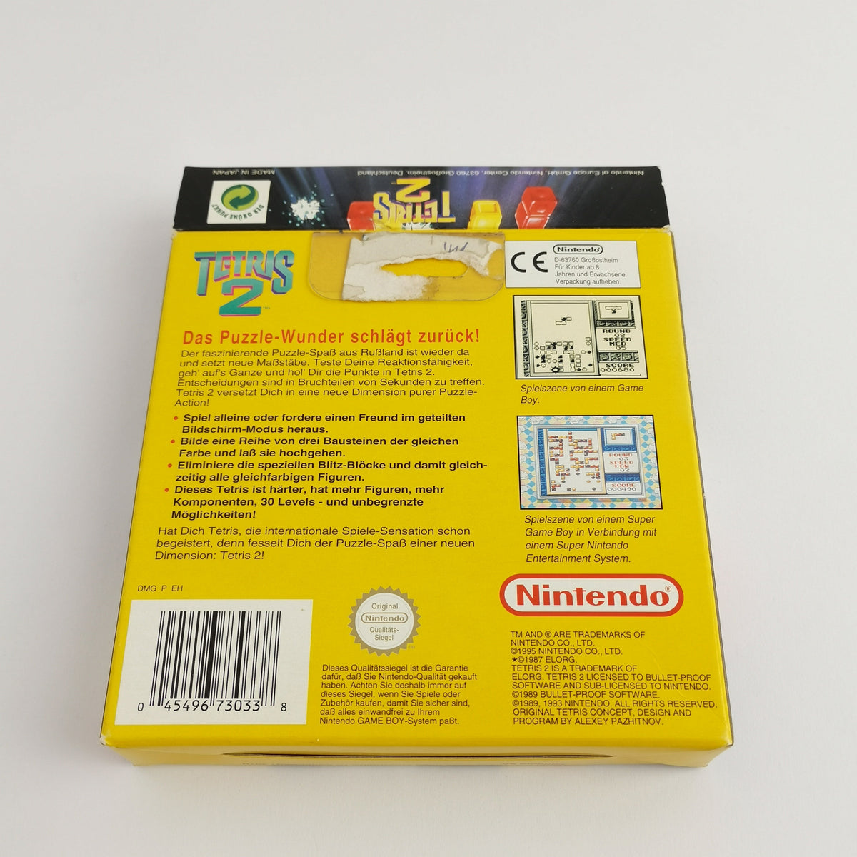 Nintendo Game Boy Spiel – Tetris 2 OVP PAL Classic Spiel